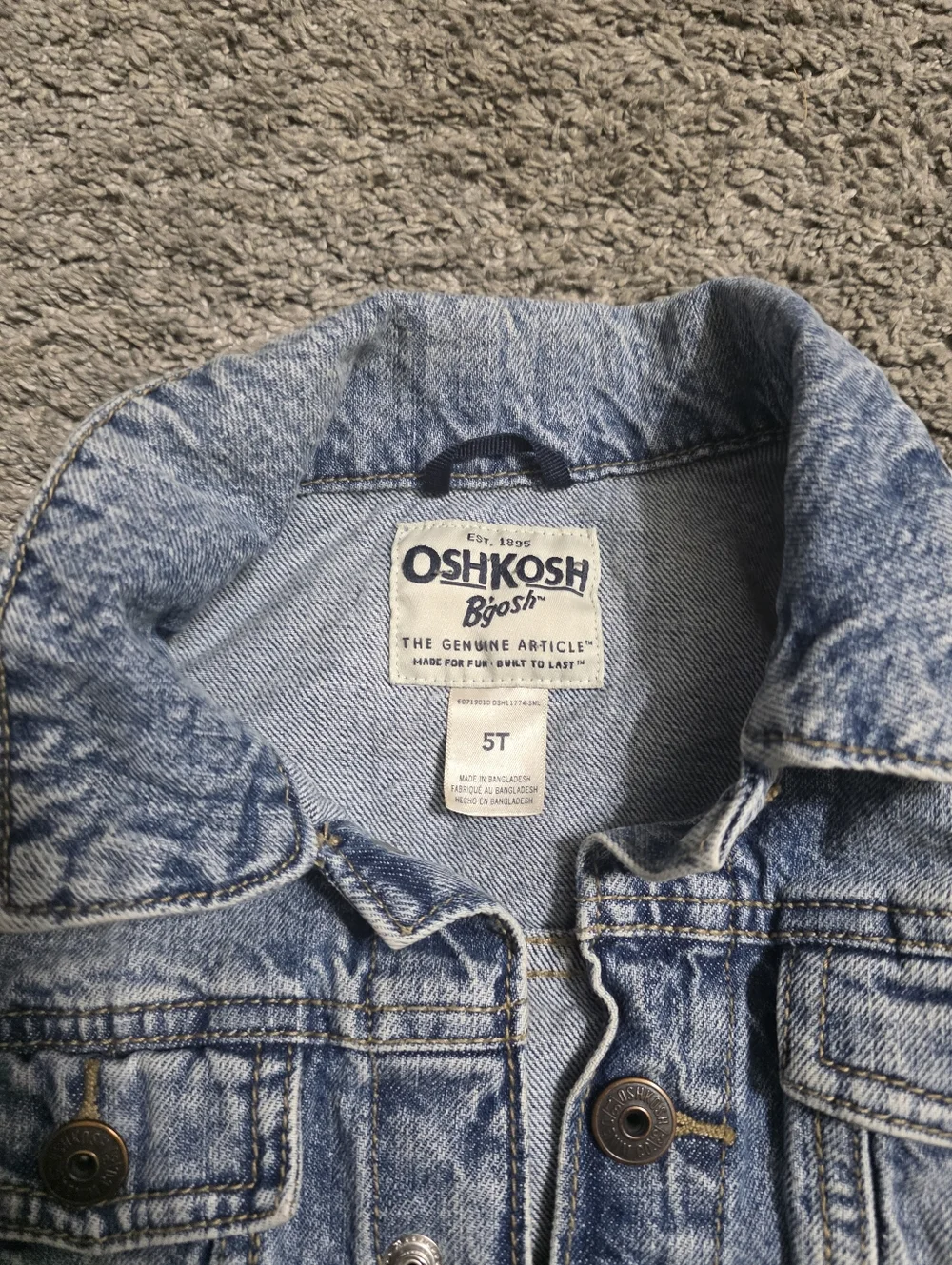 OshKosh B'gosh Light Blue Denim Jacket